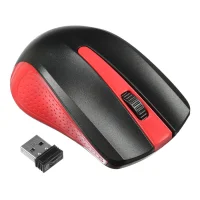 Мышь Oklick 485MW (черный/красный) фото 2